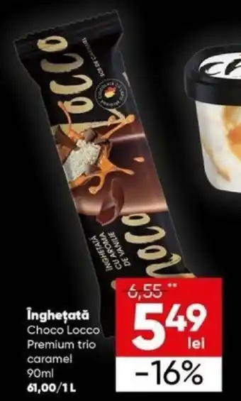 PROFI Îngheţată Choco Locco Premium trio caramel 90ml Ofertă