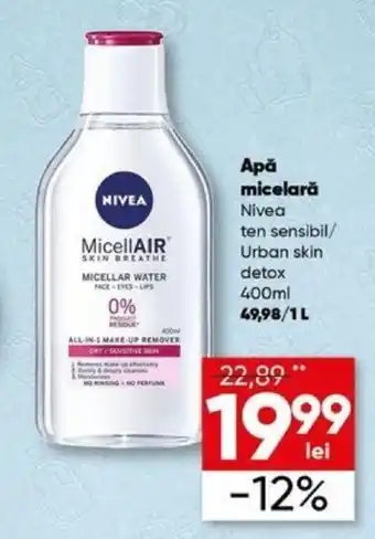 PROFI Nivea Apă micelară 400ml Ofertă