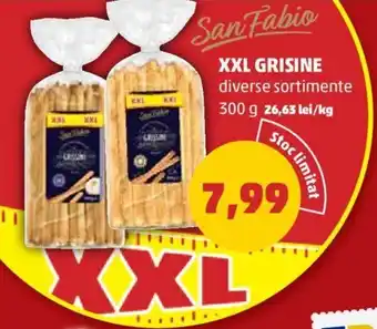 Penny San Fabio XXL GRISINE diverse sortimente 300 COTLET DE PORC FĂRĂ OS HANUL BOIERESC feliat 650 g 29,22 lei/kg Ofertă