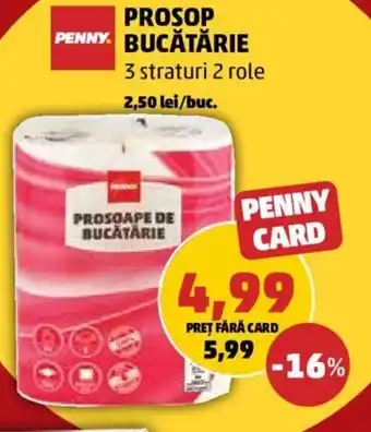 Penny PENNY PROSOAPE DE BUCĂTĂRIE 3 straturi 2 role Ofertă