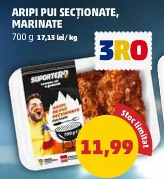 Penny ARIPI PUI SECȚIONATE, MARINATE 700 g Ofertă