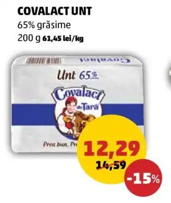 Penny COVALACT UNT 65% grăsime 200 g Ofertă