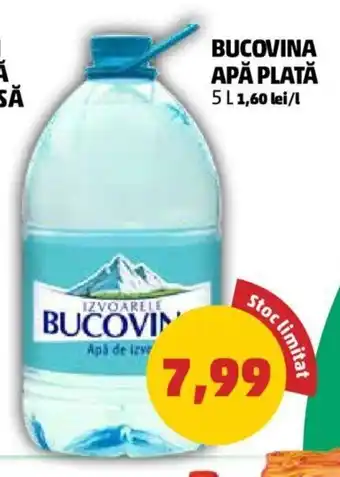 Penny BUCOVINA APĂ PLATĂ 5 L Ofertă