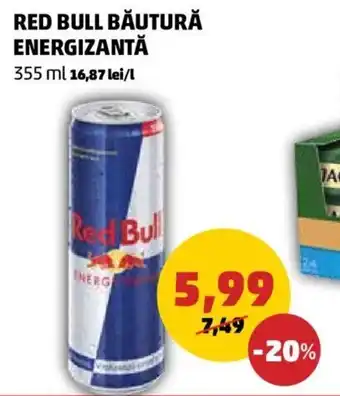 Penny RED BULL BĂUTURĂ ENERGIZANTĂ 355 ml Ofertă
