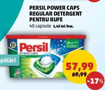 PERSIL POWER CAPS REGULAR DETERGENT PENTRU RUFE 40 capsule