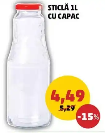 Penny STICLĂ CU CAPAC 1L Ofertă