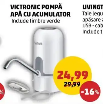 Penny VICTRONIC POMPĂ APĂ CU ACUMULATOR Include timbru verde Ofertă
