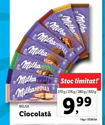 Milka Ciocolată 270g / 276 / 280 / 300g