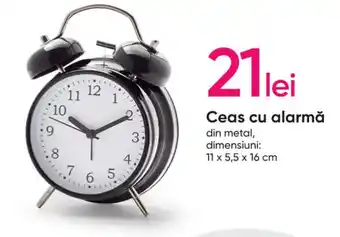 Pepco Ceas cu alarmă din metal Ofertă