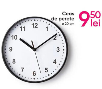 Pepco Ceas de perete Ø 20 cm Ofertă