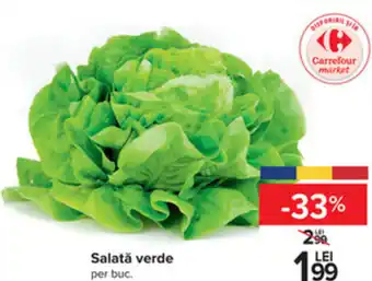 Carrefour Salată verde per buc. Ofertă