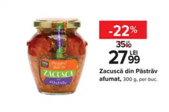 Zacuscă din Păstrăv afumat, 300 g. per buc.