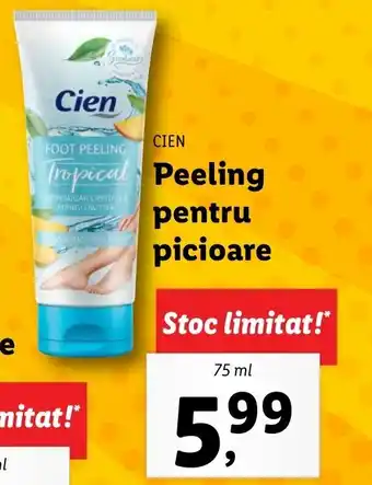 Lidl CIEN Peeling pentru picioare 100ml Ofertă