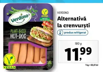 Lidl Verdino Alternativă la crenvurşti 180g Ofertă