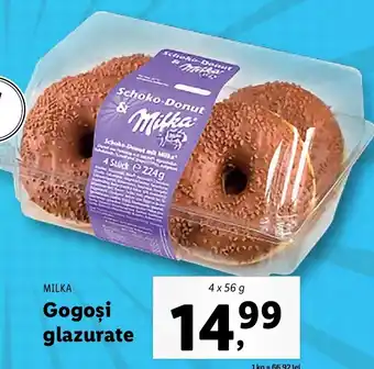 Lidl BRUTARIA Lidl MILKA gogoși glazurate 4 x 56g Ofertă