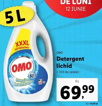 Lidl OMO Detergent lichid 5 L Ofertă