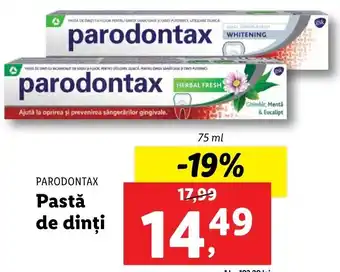 PARODONTAX Pastă de dinţi 75 ml