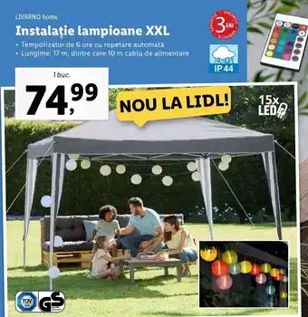 Lidl LIVARNO home Instalație lampioane XXL 1 buc. Ofertă