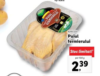 Lidl AGRICOLA Puiul fermierului per 100 g Ofertă