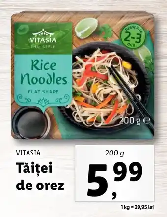 Lidl VITASIA Tăiței de orez 200g Ofertă
