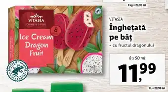 Lidl VITASIA înghețată pe băţ 8 x 50ml Ofertă