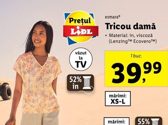 Lidl Esmara® Tricou damă 1 buc. Ofertă
