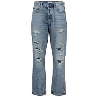 Loose fit denim with destroys