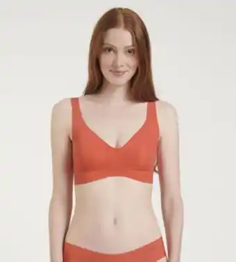 Sloggi zero feel bralette cu burete detasabil - portocaliu
