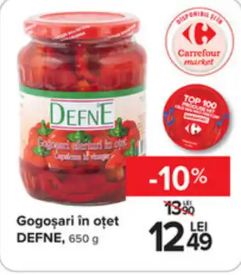 Carrefour Gogosari în oțet DEFNE, 650 g Ofertă