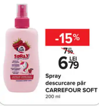 Carrefour Spray descurcare păr CARREFOUR SOFT 200 ml Ofertă