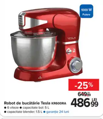 Carrefour Robot de bucătărie Tesla KR600RA 1000 W Putere Ofertă