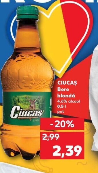 Kaufland CIUCAŞ Bere blondă 4,6% alcool 0,5l Ofertă