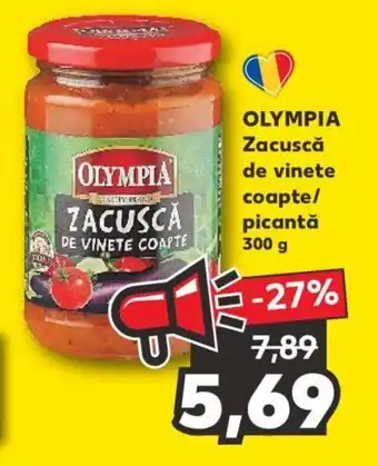 Kaufland OLYMPIA Zacuscă de vinete coapte/ picantă 300 g Ofertă
