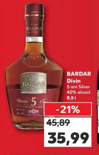 Kaufland BARDAR Divin 5 ani Silver 40% alcool 0,5l Ofertă