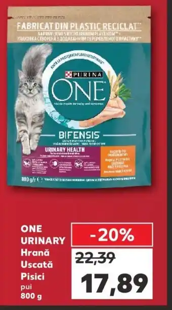 Kaufland ONE URINARY Hrană Uscată Pisici pui 800g Ofertă