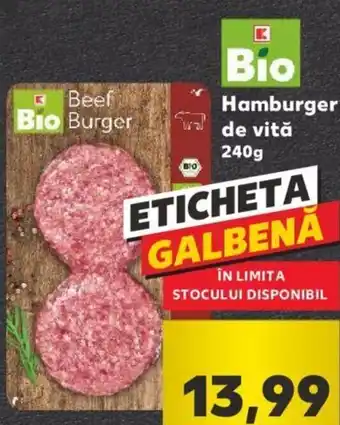 Kaufland Kaufland Bio Hamburger de vită 240g Ofertă