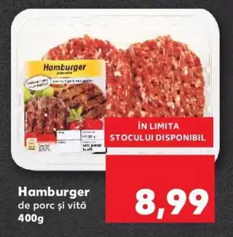 Kaufland Hamburger de porc şi vită 400g Ofertă