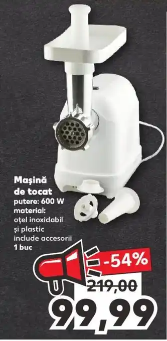 Kaufland Maşină de tocat putere: 600 W material: oţel inoxidabil şi plastic include accesorii 1 buc Ofertă