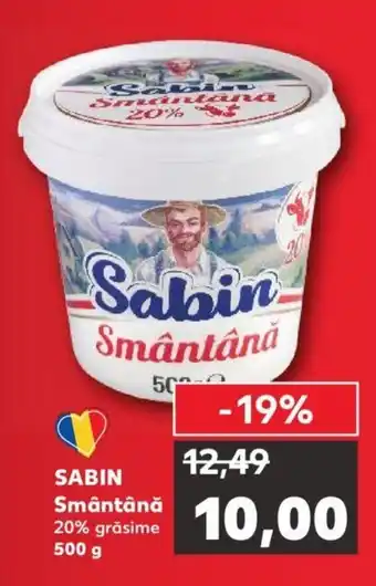 Kaufland SABIN Smântână 20% grăsime 500 g Ofertă