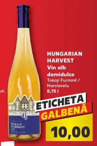 HUNGARIAN HARVEST Vin alb demidulce Tokaji Furmint / Harslevelu 0.75l