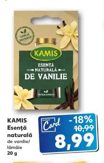 Kaufland KAMIS Esenţă naturală de vanilie/ lămâie 20g Ofertă