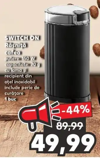 Kaufland SWITCH ON Râşniţă cafea putere: 150 W capacitate: 70 g 1 buc Ofertă