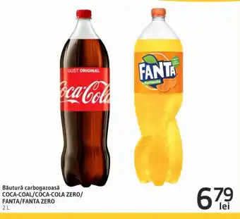 Supeco Băutură carbogazoasă COCA-COAL/COCA-COLA ZERO/ FANTA/FANTA ZERO 2L Ofertă
