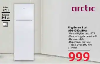 Selgros Arctic Frigider cu 2 uşi AD54240M30W Ofertă