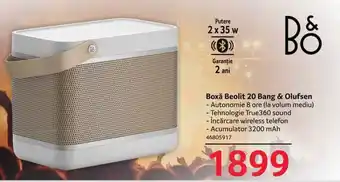 Selgros B&O Boxă Beolit 20 Bang & Olufsen 2 x 35w Ofertă
