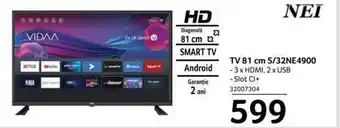 NEI TV 81 cm S/32NE4900 Diagonala 81 cm