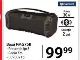 Selgros PLATINET Boxă PMG75B 30w Ofertă