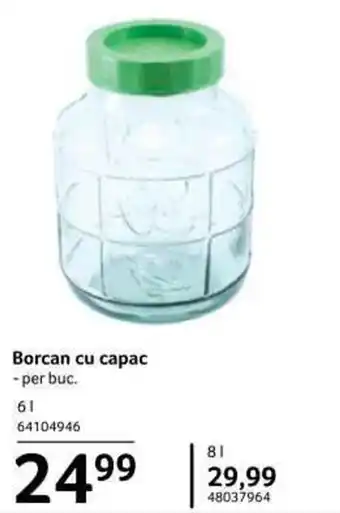Selgros Borcan cu capac 6l per buc. Ofertă