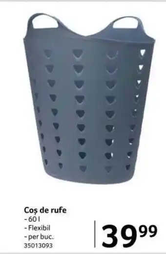 Selgros Coş de rufe 60l Ofertă