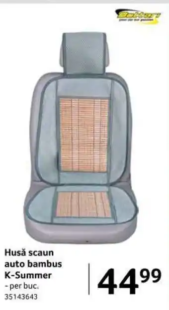 Selgros Husă scaun auto bambus K-Summer 1 buc Ofertă